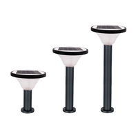 Lampe à pilier LED solaire moderne en aluminium moulé sous pression, étanche IP65, pour extérieur, jardin, allée, cour, portail, colonne, mur