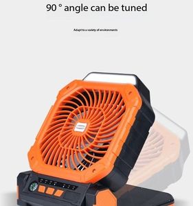 Solar Fan Outdoor USB Charging Super Wind Portable Refrigeration Timing Fishing Tent ABS/PVC 6 Inch Model - Product Image 6