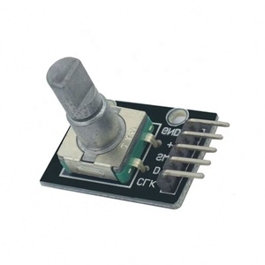 360 Degrees EC11 Rotary Encoder Module For Arduino Brick <b>Sensor</b> <b>Switch</b> Development Board KY-040 With Pins - Product Image 1