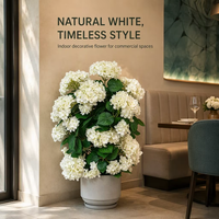 Bunga Hydrangea Buatan Simulasi Tinggi 70cm Tanaman Bonsai Bunga Artifisial untuk Dekorasi Interior Hotel Restoran