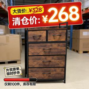 Cross-border best-selling <b>chest</b> of drawers <b>storage</b> cabinet, simple and modern barn door <b>storage</b> cabinet, bedroom, living room, - Product Image 5