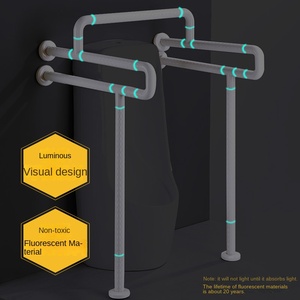 Grosir pegangan rel pengaman tangan kamar mandi baja pegangan untuk warna hitam cacat - Product Image 3