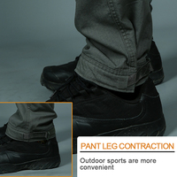 Pantalon tactique léger imperméable pour homme, couleur olive, pour la randonnée en plein air, avec plusieurs poches, style décontracté taille mi-haute