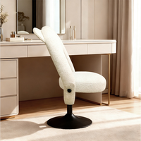 Tabouret pivotant de salon professionnel pour coiffeurs, techniciens en ongles, maquilleurs et barbiers seniors, utilisation à domicile sur coiffeuse