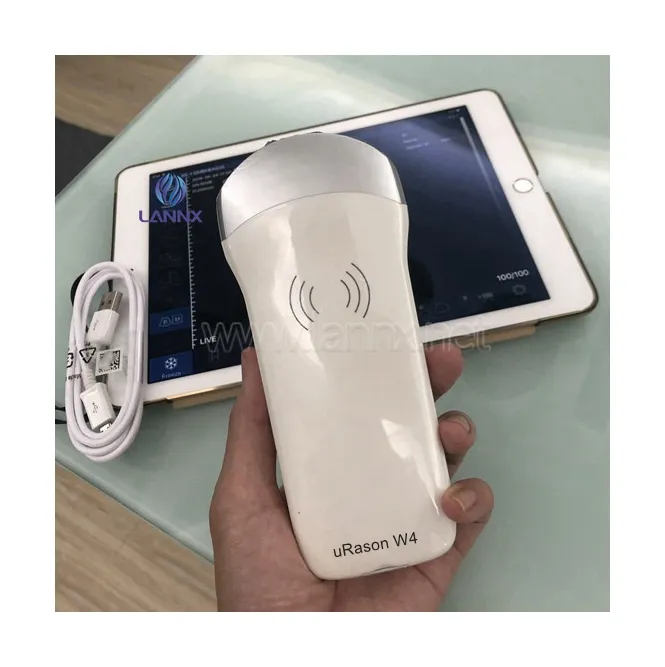 LANNX uRason W4 생산 이미지 모드를 가진 까만 백색 초음파 조사 소형 휴대전화 무선 초음파 선형 조사