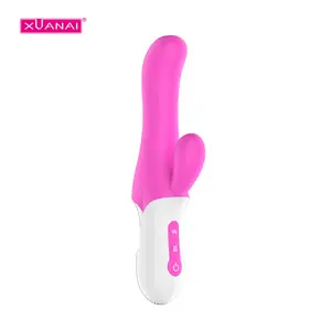 Vibromasseur lapin point G à poussée pulsée masseur clitoridien stimulateur de clitoris vibrateur féminin