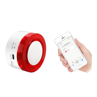 Sirène d'alarme intelligente WiFi, fonctionne avec les capteurs WiFi et 433 MHz, Tuya Smart Life, son 90 dB