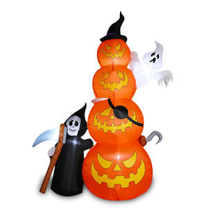 Citrouille gonflable pour <span class=keywords><strong>Halloween</strong></span> Citrouille gonflable grandeur nature pour l'extérieur, décoration de fête parfaite pour <span class=keywords><strong>Halloween</strong></span> - Product Image 1