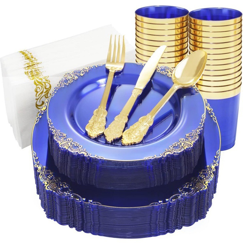 Estampage doré en relief bleu transparent