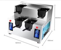 Machine à wok robotisée en acier inoxydable en forme de U Semikron 3500W/5000W, équipement de cuisine commercial automatique 220V/110V pour riz frit