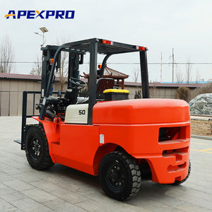 Vente directe usine – Chariots élévateurs diesel <span class=keywords><strong>à</strong></span> mât bi-étages et pneus pleins de 5 tonnes GC-DF50, longueur de fourche 1220 mm, centre de charge 500 mm, prix réduit - Product Image 5