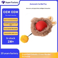 Jouet interactif intelligent électrique automatique en silicone et peluche pour chat, modèle P01 Wenzhou, pour soulager l'ennui et amuser les chats