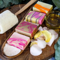 Savon de marque privée pour bébé contre l'acné Savon parfumé Cadeau Naturel fait à la main Pressé à froid Savon barres de processus à froid