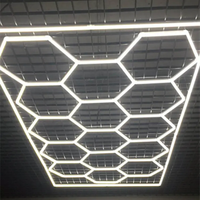 Éclairage LED hexagonal pour le detailing automobile, idéal pour les salles de sport, salons de coiffure et stations de beauté automobile – Direct Usine