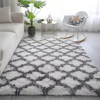 Tapis épais ultra-doux en peluche pour salon, chambre, baie vitrée, chevet, grand tapis de sol