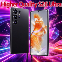 Smartphone 7.7 Inci S 26 Ultra 22GB+2TB Prosesor Terbaru Tidak Terkunci S-Pen Layar Besar Android 15 5G Ponsel Pintar