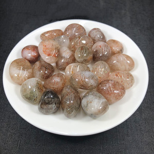 Vente en gros de Quartz Phantom multicouche [boho] très demandé, pierre décorative pour l'attraction de richesse, pierre brute sculptée et pierre concassée - Product Image 2
