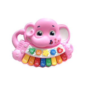 Elephant Piano Toy for <strong>Toddlers</strong> - 8 Key <strong>Keyboard</strong> with LED Lights, 4 Animal Sounds, and 5 Play Modes for Music Learning - Product Image 2