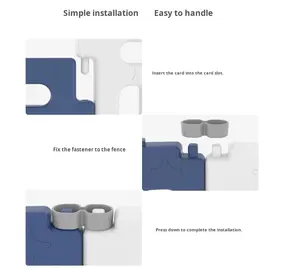 Ağır Hizmet Tipi Plastik Köpek Oyun Parkı İç Mekan Katlanabilir Evcil Hayvan Çiti Kalınlaştırılmış Güvenlik Bariyeri Köpekler Yavrular Toptan - Product Image 4