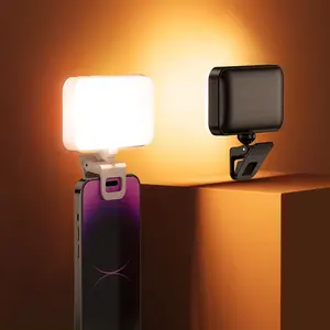 Fábrica portátil fotográfico 66 Uds Led Luz de relleno Video empalme mini anillo de luz para teléfono Video Laptop selfie luz con Clip