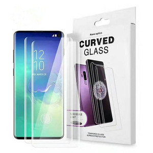 Protector de pantalla de vidrio templado transparente para Samsung S20 Plus Ultra Note 20 <span class=keywords><strong>A51</strong></span> <span class=keywords><strong>A71</strong></span>, líquido UV, membrana de pegamento transparente - Product Image 1