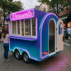 <b>Small</b> Fast Coffee Cart Mobile Hot Dog Cooking <b>Car</b> Concession Catering <b>Trailer</b> with Sink Ice Cream Food Truck Shop - Product Image 1
