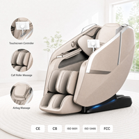 Fauteuil de massage corps entier zéro gravité SL Track 3D avec rouleaux, airbags, rouleaux pour mollets et pieds, chauffage et écran tactile pour usage domestique