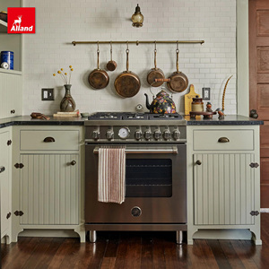 Armoire de cuisine moderne Allandgroup Craftsman, base de rangement écologique de style européen, porte en panneau de bois, pour salle à manger, cuisine - Product Image 4