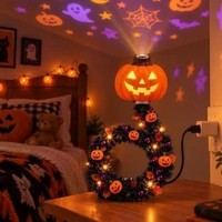 Nouveau projecteur de lumière de Noël avec design d'arbre de Noël, alimenté par USB, veilleuse de Noël, projecteur de plafond pour la décoration intérieure des fêtes de Noël