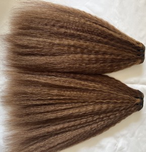 ผมต่อแบบลอนลึกสีไฮไลท์พร้อมเชือกผูกผม รุ่น P4/27 ผมมนุษย์แท้แบบลอนลึก ตัวอย่าง - Product Image 3