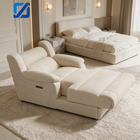 Canapé inclinable électrique moderne en cuir véritable, dossier réglable, design modulaire, confortable pour salon et chambre à coucher