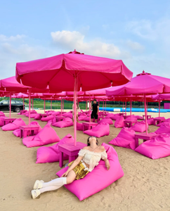 Parasol commercial de haute qualité en aluminium LS Costom, grand parasol tropical avec logo, parasol de plage, parasol d'extérieur, parasol de café - Product Image 5