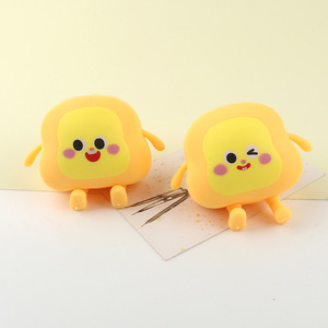 Juguete Sensorial Kawaii Hombre Pan Tostado de Levantamiento Lento, Juguete Antiestrés Temático de Comida, Juguete Blandito de Levantamiento Rápido para Apretar - Product Image 1