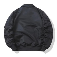 Veste bomber personnalisée YIMAI pour hommes, haute qualité, nouveau design, fermeture éclair, ample, poids lourd, couleur unie, logo personnalisé, vestes pour hommes