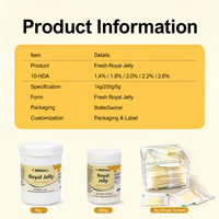 BEEHALL Gelée royale fraîche, ingrédient dérivé de l'abeille, fournisseur en gros, plusieurs grades, support OEM