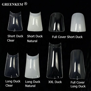 Nouvelle Tendance 2023 : Capsules d'Acrylique Françaises pour Extension d'Ongles, Demi-Couverture, Forme Bec de Canard - Product Image 2