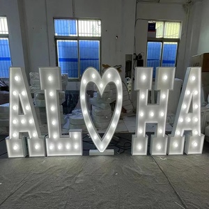 Decoración de fiesta de boda de alta calidad, letras de amor gigantes iluminadas, letras de maequee - Product Image 6
