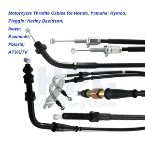 Galvanized Steel Inner Machinery Motorbike Brake Clutch Control Motorcycle Throttle Cable For Suzuki Kawasaki Triumph