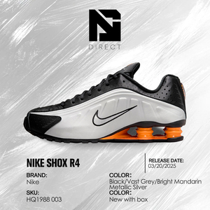 Nike Shox R4 'bright Mandarin' Nike Shox Sports Designer Shoes for Men Comfortable Luxury Running Sneakers - Product Image 6