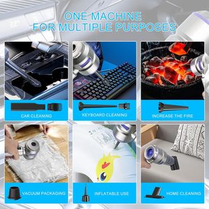 Motor sin escobillas de 3 engranajes, potente <span class=keywords><strong>Mini</strong></span> aspirador inalámbrico de mano para coche, aspirador portátil de succión fuerte - Product Image 3