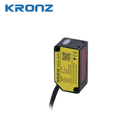 Sensor de Desplazamiento láser CMOS de tamaño compacto KRONZ, interruptor de salida doble y Sensor fotoeléctrico analógico de 30mm 12V ~ 24VDC con cable
