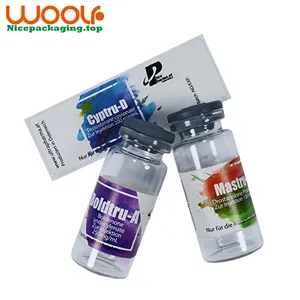 Botol kaca uji Steroid 10ml dengan berhenti karet