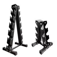 Support de haltères multifonctionnel Type-A pour entraînement de force, réglable, en caoutchouc, pour haltères de gym à tête ronde ou triangulaire