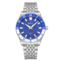 Montre automatique de luxe pour homme en acier inoxydable 316L de qualité supérieure, verre saphir, lunette rotative, montre mécanique avec boucle réglable