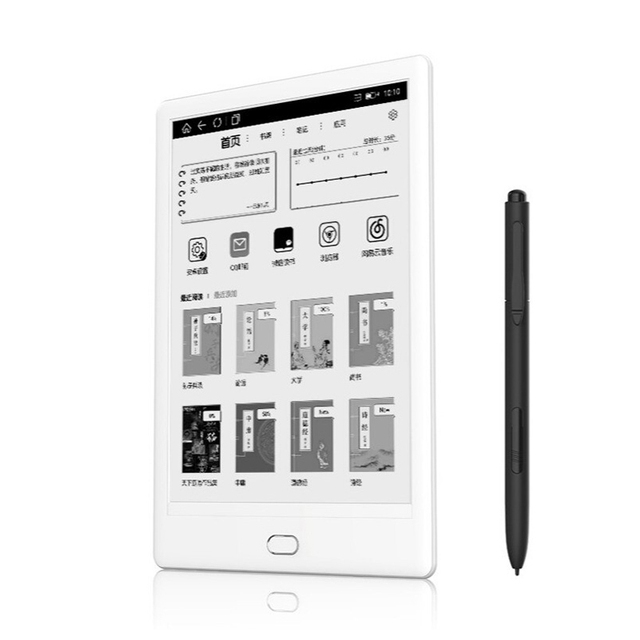 Ink Screen EBook Reader 7.8''HD Display 300 PPI Warm/Cold Light Android 6.0 2G+32GB Built-in Speaker Support WiFi BT