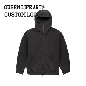 Sweat à capuche cagoule au design unique Sweat à capuche zippé pour homme avec yeux <span class=keywords><strong>Oken</strong></span> personnalisés Sweat-shirt à capuche zippé graphique - Product Image 4