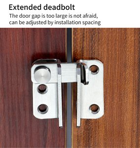 Trung Quốc Sản phẩm thép không gỉ đẩy khóa cửa thép cửa chốt trượt khóa Thùng Bolt đẩy khóa cửa chốt - Product Image 3