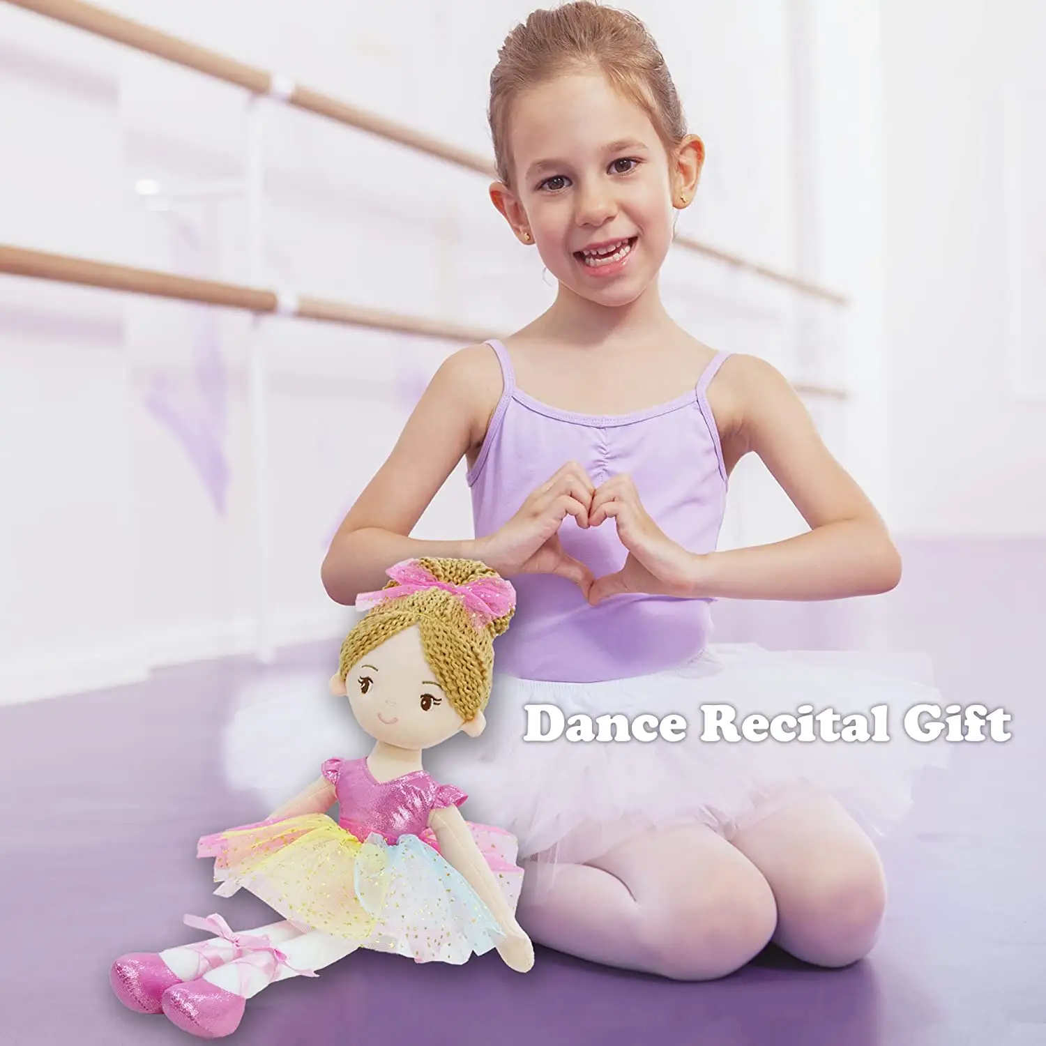 2024 Custom Groothandel Ballerina Poppen Zachte Pluche Ballerina Pop Baby Speelgoed Kids Cadeau