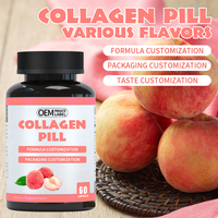 Capsules molles de 10000 mg de vitamine C et de collagène pour la revitalisation de la peau, capsules blanchissantes pour la peau à base de L-glutathion