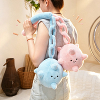 Marteau de massage manuel en peluche mignon pour le dos, masseur doux pour les épaules, jouet anti-stress pour le bureau, la maison, cadeau relaxant
